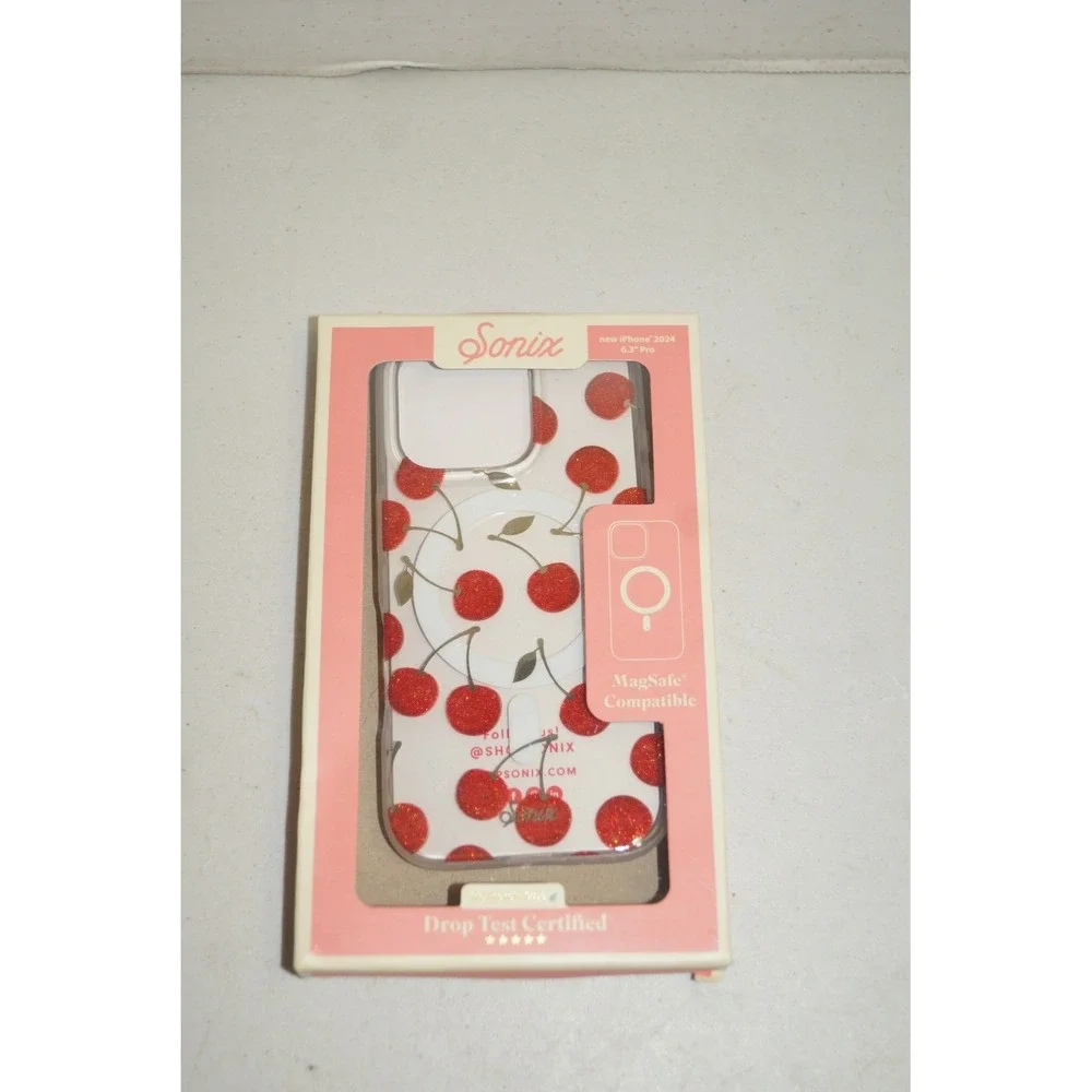 Sonix iPhone 16 Pro Case MagSafe Cherry On Top Glitter 6.3 Inch 2024 New